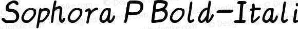 Sophora P Bold-Italic