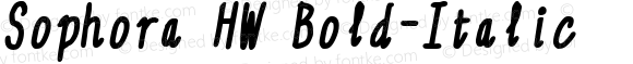 Sophora HW Bold Italic