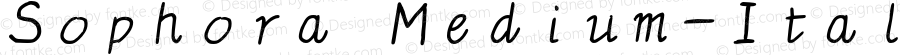 Sophora Medium Italic