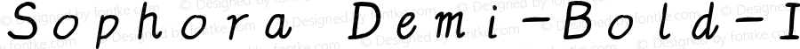 Sophora Demi-Bold Italic