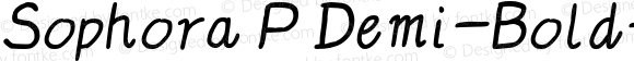 Sophora P Demi-Bold-Italic