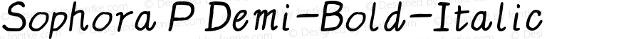 Sophora P Demi-Bold Italic