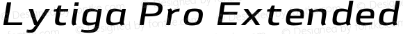 Lytiga Pro Extended SemiBold Italic