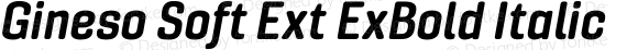 Gineso Soft Ext ExBold Italic