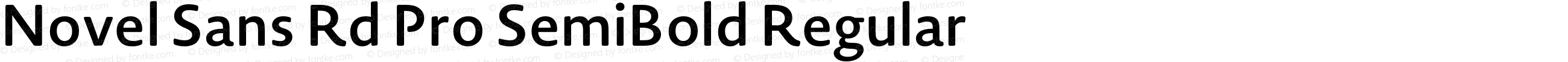 Novel Sans Rd Pro SemiBold Regular