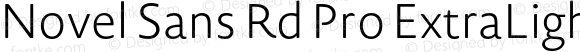 Novel Sans Rd Pro ExtraLight Regular