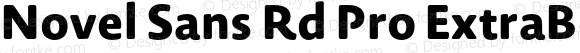 Novel Sans Rd Pro ExtraBold Regular