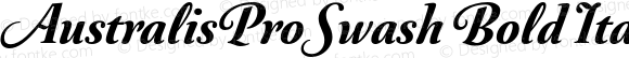 AustralisProSwash Bold Italic
