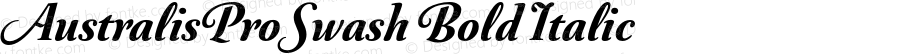 AustralisProSwash Bold Italic