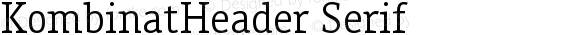 KombinatHeader Serif