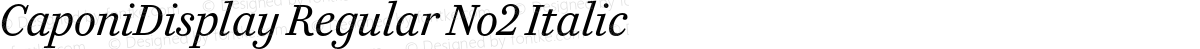 CaponiDisplay Regular No2 Italic