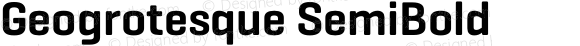 Geogrotesque SemiBold