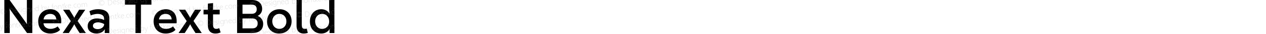 Nexa Text Bold