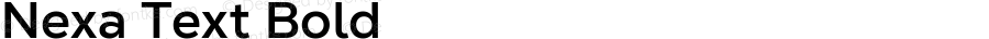 Nexa Text Bold