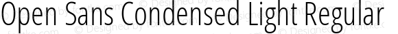 Open Sans Condensed Light Regular