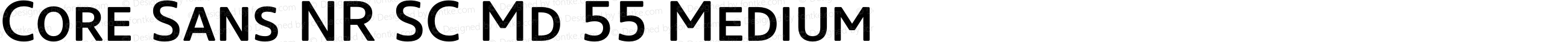 Core Sans NR SC Md 55 Medium