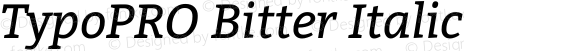 TypoPRO Bitter Italic