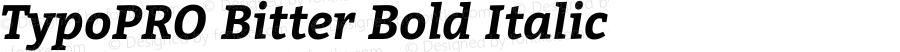 TypoPRO Bitter Bold Italic