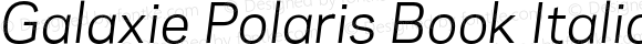 Galaxie Polaris Book Italic