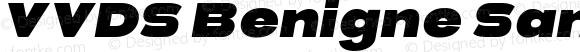 VVDS Benigne Sans Ultra Bold Italic