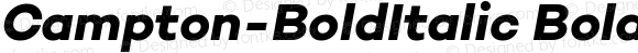 Campton-BoldItalic Bold Italic