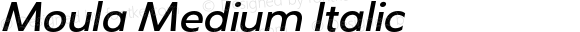 Moula Medium Italic