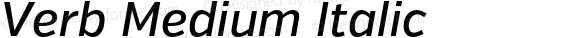 Verb Medium Italic