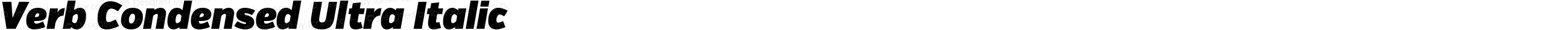 Verb-CondensedUltraItalic