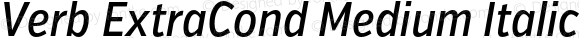 Verb ExtraCond Medium Italic