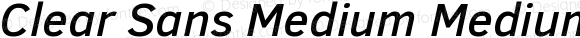 Clear Sans Medium MediumItalic