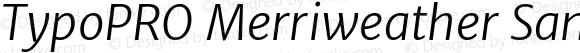 TypoPRO Merriweather Sans Light Italic