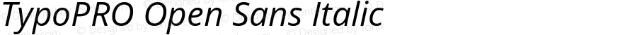 TypoPRO Open Sans Italic