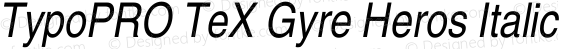 TypoPRO TeX Gyre Heros Italic
