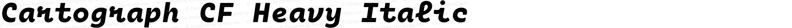 Cartograph CF Heavy Italic