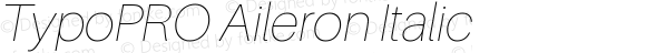 TypoPRO Aileron Italic