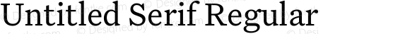 Untitled Serif Regular