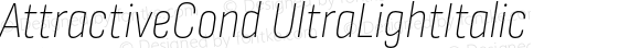 AttractiveCond UltraLightItalic