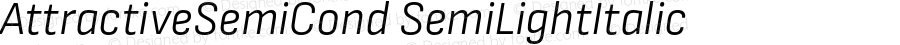 AttractiveSemiCond SemiLightItalic