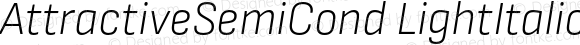 AttractiveSemiCond LightItalic