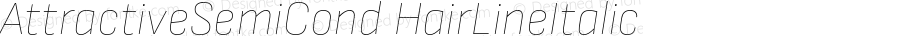 AttractiveSemiCond HairLineItalic