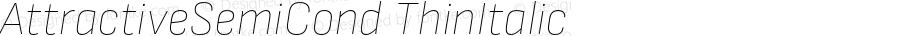 AttractiveSemiCond ThinItalic