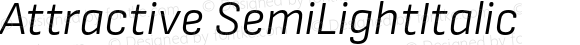 Attractive SemiLightItalic