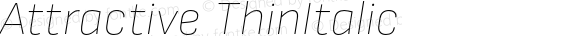 Attractive ThinItalic