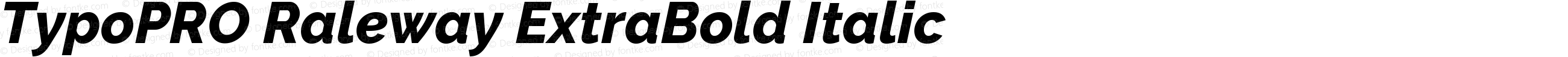 TypoPRO Raleway ExtraBold Italic