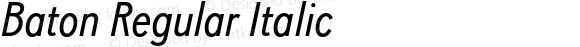 Baton Regular Italic