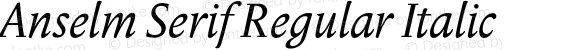 AnselmSerif-Italic