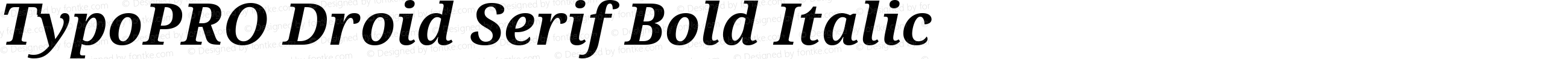 TypoPRO Droid Serif Bold Italic