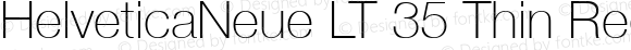 HelveticaNeue LT 35 Thin Regular