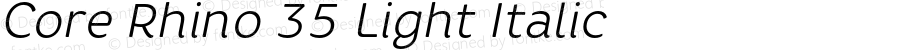 CoreRhino35Light-Italic