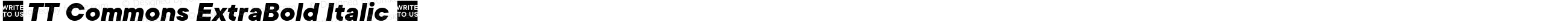 ☠TT Commons ExtraBold Italic ☠